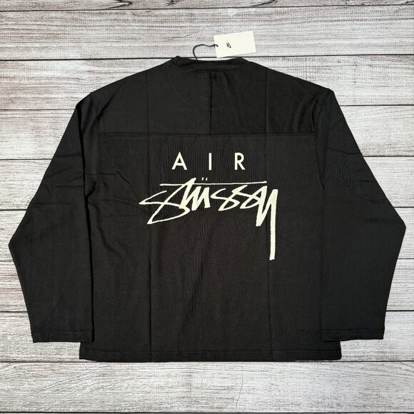 NEW Stussy x Nike Dri-FIT Mesh Jersey Black size S-XL - Picture 1 of 4